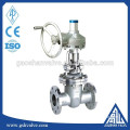 Stainless steel flange type wedge gate valve gear operated